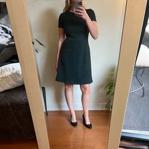 Dark Green Ralph Lauren Short Sleeve Knee Length Dress - Size 4